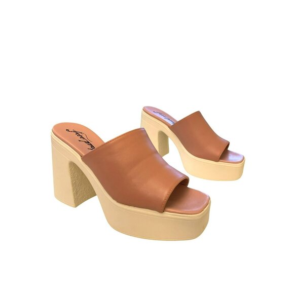 Free People Shoes - Free People Zoe Platform Natural Size 37.5 US 7.5 NEW